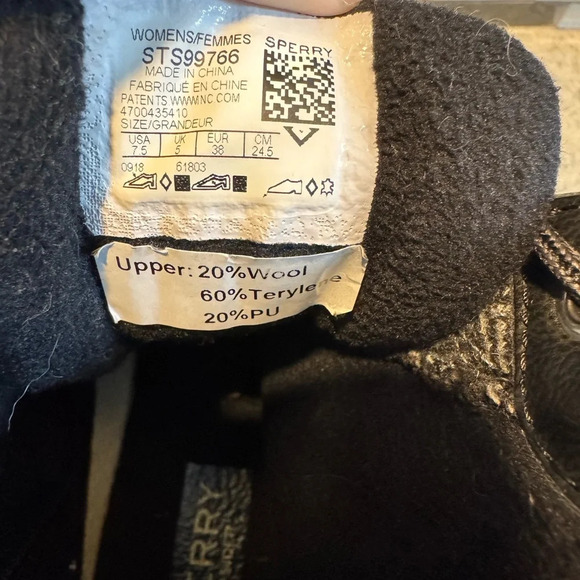 Sperry Syren Gulf Women’s Wool Blend Winter Duck Boots - Picture 6 of 6